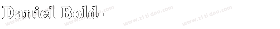 Daniel Bold字体转换